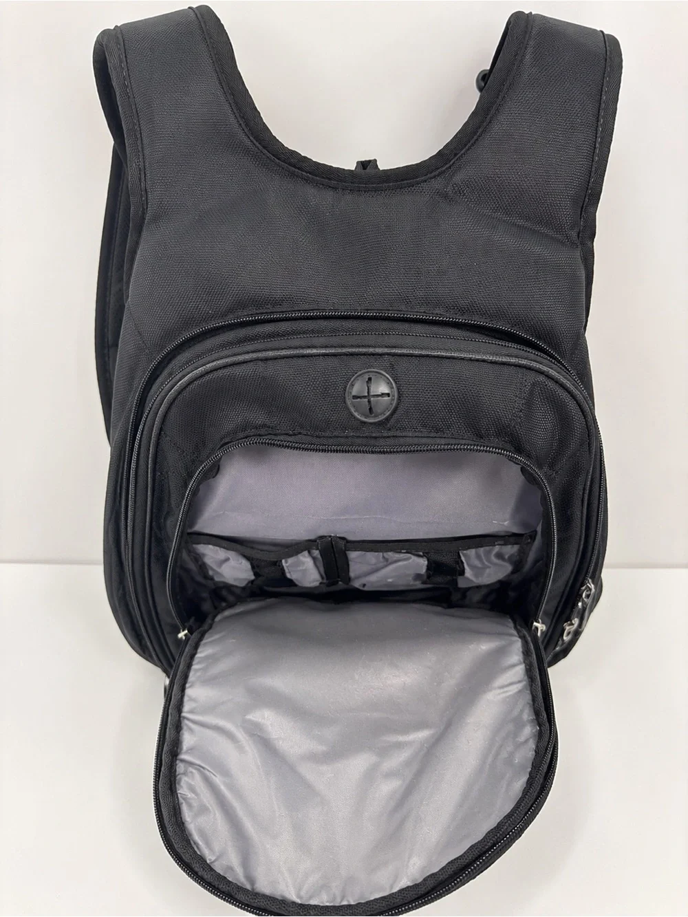 Kensington Black Men's Backpack with Multiple Compartments